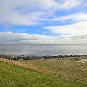 View of the Waddensea from the dyke in Vlieland