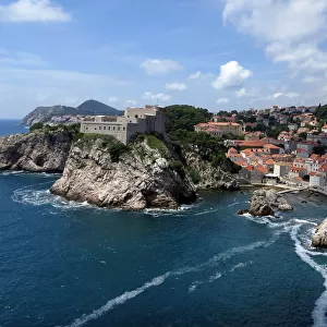 View over the walls of Dubrovnik, Croatia