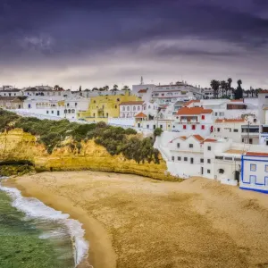 Carvoeiro Village at Sunset Print Carvoeiro Village at Sunset Print