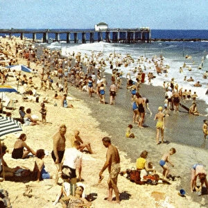 Vintage Beach Scene