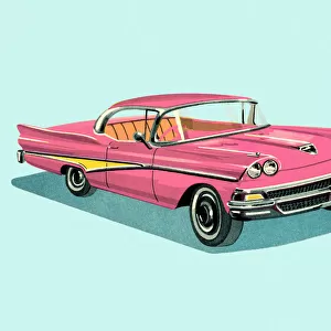 Vintage Pink Car