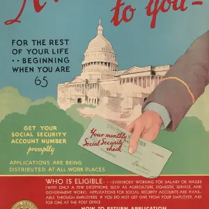 Vintage Social Security Poster Vintage Social Security Poster