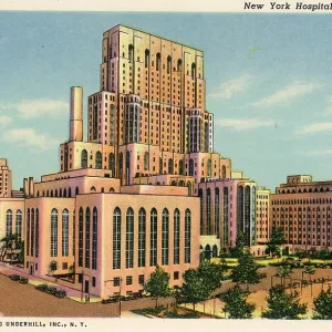 Vintage souvenir postcard, Radio City Music Hall, NYC, New York, ca 1935