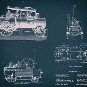 Plano de tren vintage. Plano de tren vintage.