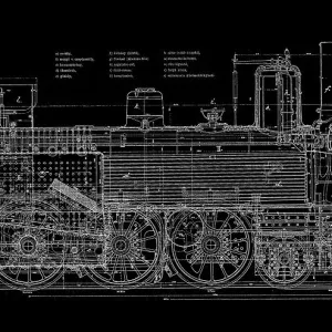 Planos del tren vintage. Planos del tren vintage.