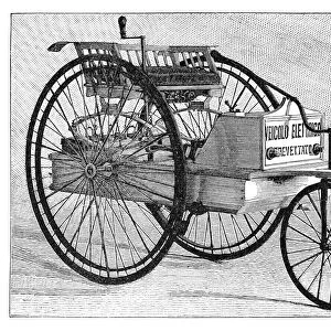 Vintage Tricycle electric car 1894