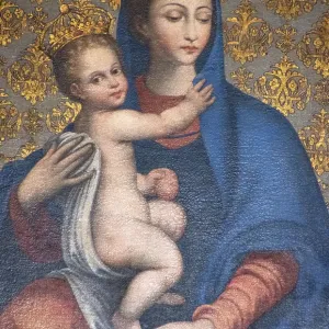 Virgin Mary & Baby Jesus, Salerno Cathedral, Salerno, Campania, Italy Virgin Mary & Baby Jesus, Salerno Cathedral, Salerno, Campania, Italy