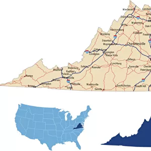 Virginia road map