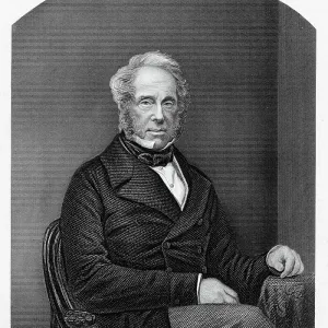 Viscount Palmerston KCB Print, 1884 Engraving