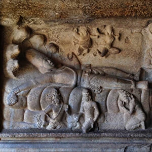 Vishnu in Mahishasuramardini Cave