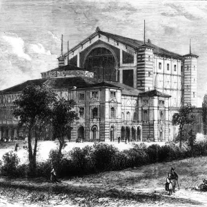 Print of the Festspielhaus in Bayreuth, Bavaria Print of the Festspielhaus in Bayreuth, Bavaria