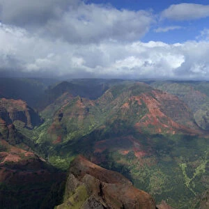 Waimea Canyon panoramic, Kauai, Hawaii, USA