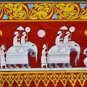 Elephant Fresco Print at Sri Dalada Maligawa