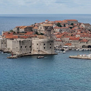 The walled city of Dubrovnik in Croatia