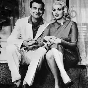 Walter Matthau and Jayne Mansfield Print, 1956 Walter Matthau and Jayne Mansfield Print, 1956
