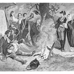 Washington encampment engraving 1859