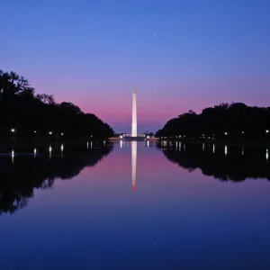 The Washington Monument Print at Dawn The Washington Monument Print at Dawn