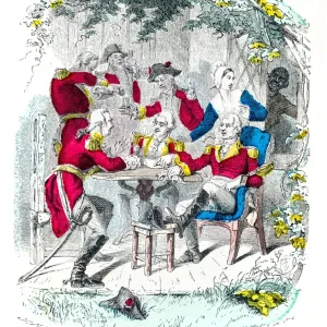 Washington and the quaker ladykengraving 1859 Washington and the quaker ladykengraving 1859