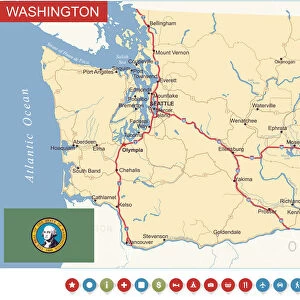 Washington State Map - USA