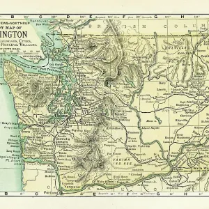 Washington USAmap 1898 Washington USAmap 1898