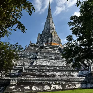 Wat Phu Khao Thong temple Ayutthaya Thailand
