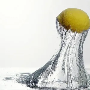 water and lemon water and lemon