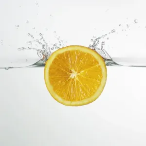 Water Splash with Orange Print Water Splash with Orange Print