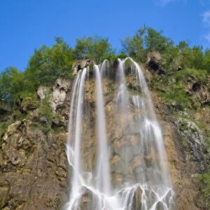 Waterfall, national park Plitvicer lakes, Lika-Senj, Croatia