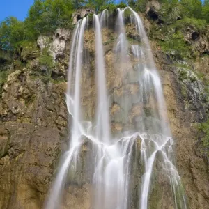 Waterfall, national park Plitvicer lakes, Lika-Senj, Croatia Waterfall, national park Plitvicer lakes, Lika-Senj, Croatia