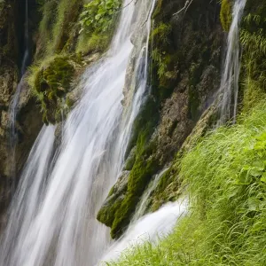 Waterfall, national park Plitvicer lakes, Lika-Senj, Croatia Waterfall, national park Plitvicer lakes, Lika-Senj, Croatia