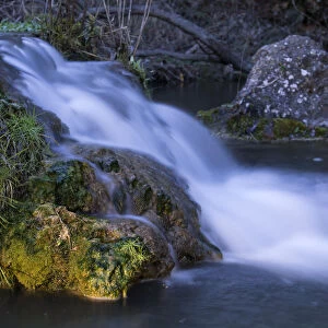 Waterfall in the natural park of Sierra Mariola