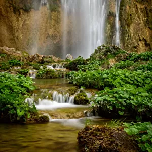 Waterfall at Plitvice Lakes National Park