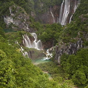 Waterfall, Plitvice Lakes National Park, Croatia, Europe