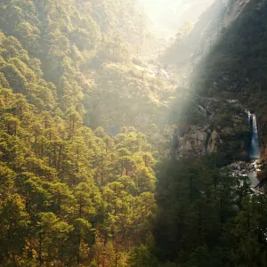 Waterfall Print beside Sikkim Road