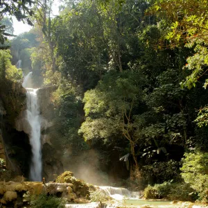 Magical Waterfalls Photographic Print Collection: Kuang Si Falls, Laos