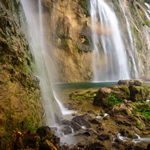 Many Waterfalls at Plitvice Lakes National Park