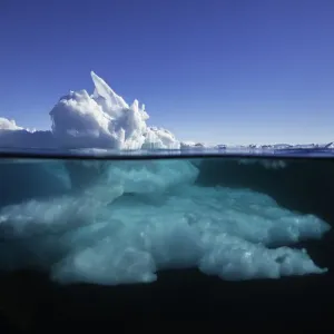 Ice Floe Edge Print: Frozen Tundra Landscape Ice Floe Edge Print: Frozen Tundra Landscape