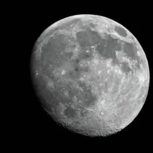 Waxing Gibbous Moon Over Morro Bay, CA