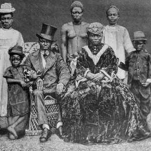Wealthy African Family Print, 1900