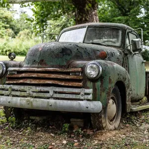 Weathered Vintage Truck Print