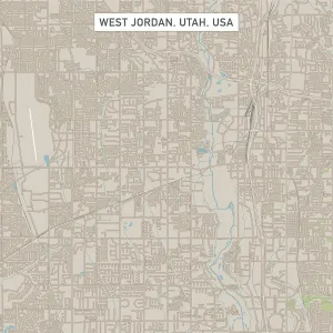 West Jordan Utah US City Street Map West Jordan Utah US City Street Map
