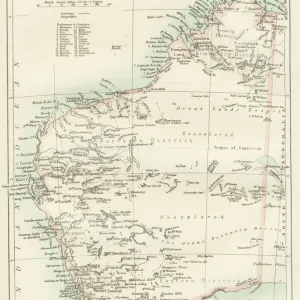 Western Australia map 1885