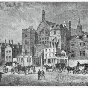 Westminster Hall in London, England - 19th Century Westminster Hall in London, England - 19th Century
