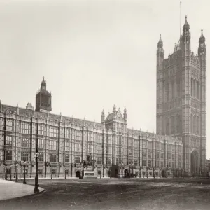 Print of Westminster Palace circa 1860 Print of Westminster Palace circa 1860