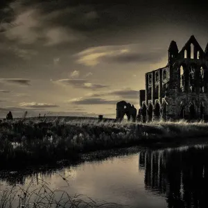 Whitby Abbey Print near Sunset Whitby Abbey Print near Sunset
