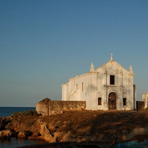 white church on the island