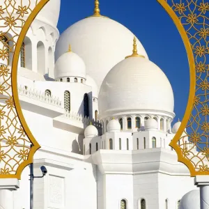 The White Domes of Sheikh Zayed Mosque The White Domes of Sheikh Zayed Mosque