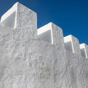 White minimal architeture Background, Asilah, Morocco