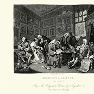 William Hogarth Marriage A La Mode The Settlement