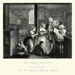 William Hogarth The Rakes Progress - Marries an old maid William Hogarth The Rakes Progress - Marries an old maid